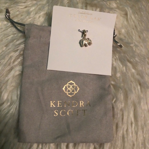 Kendra Scott Elephant Charm Gold 
